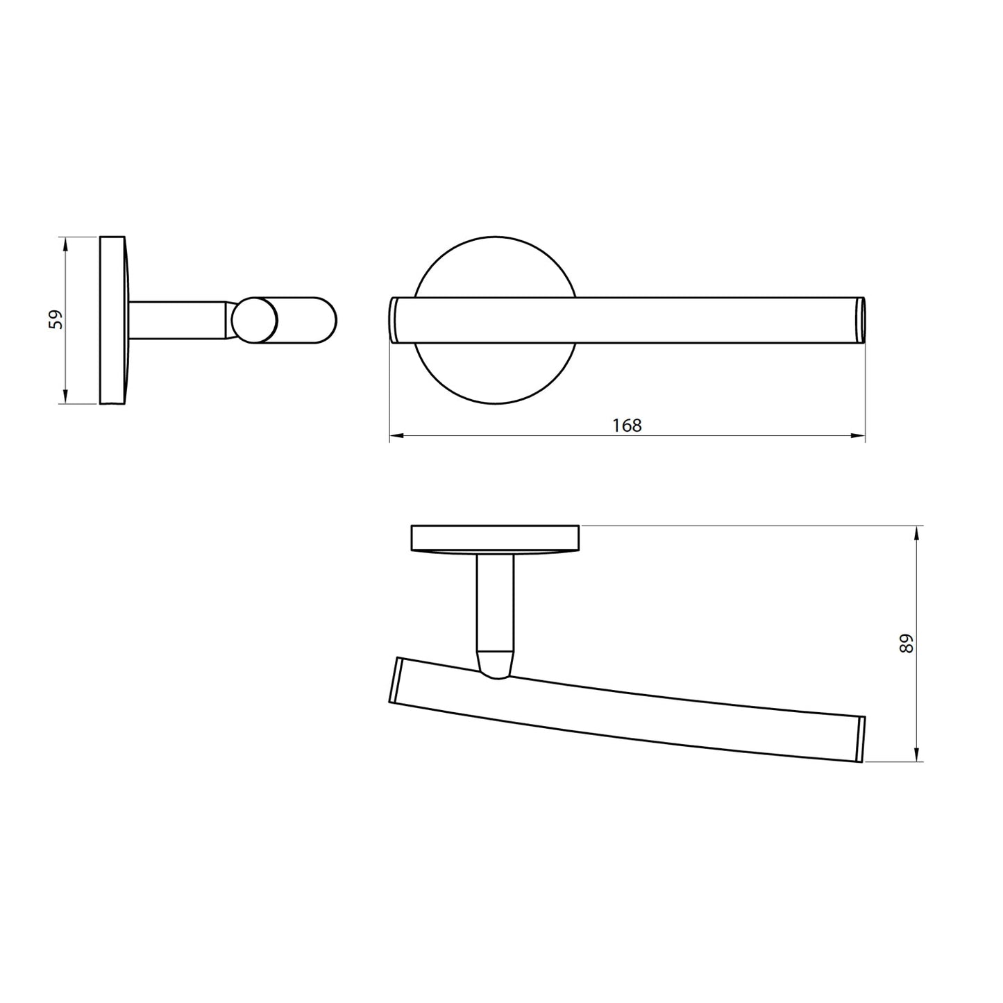 Scudo Beta Wall Mounted Paper Holder