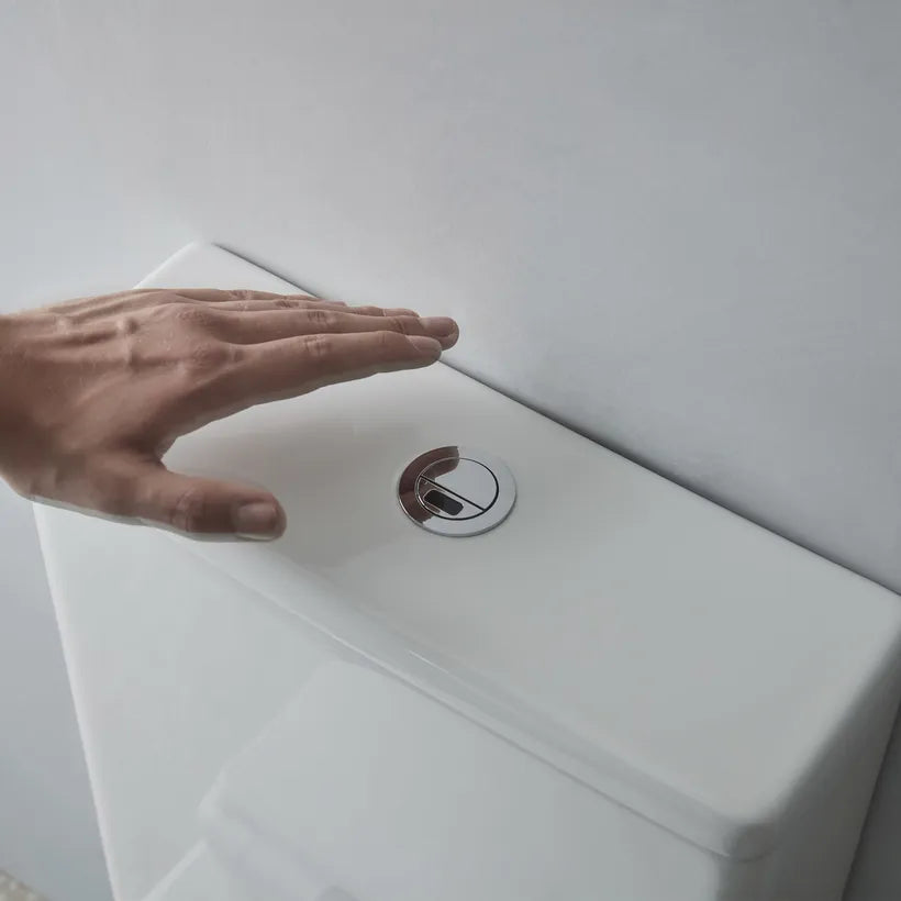 Tavistock Micra Evo close coupled cistern with Contactless Flush Button Upgrade