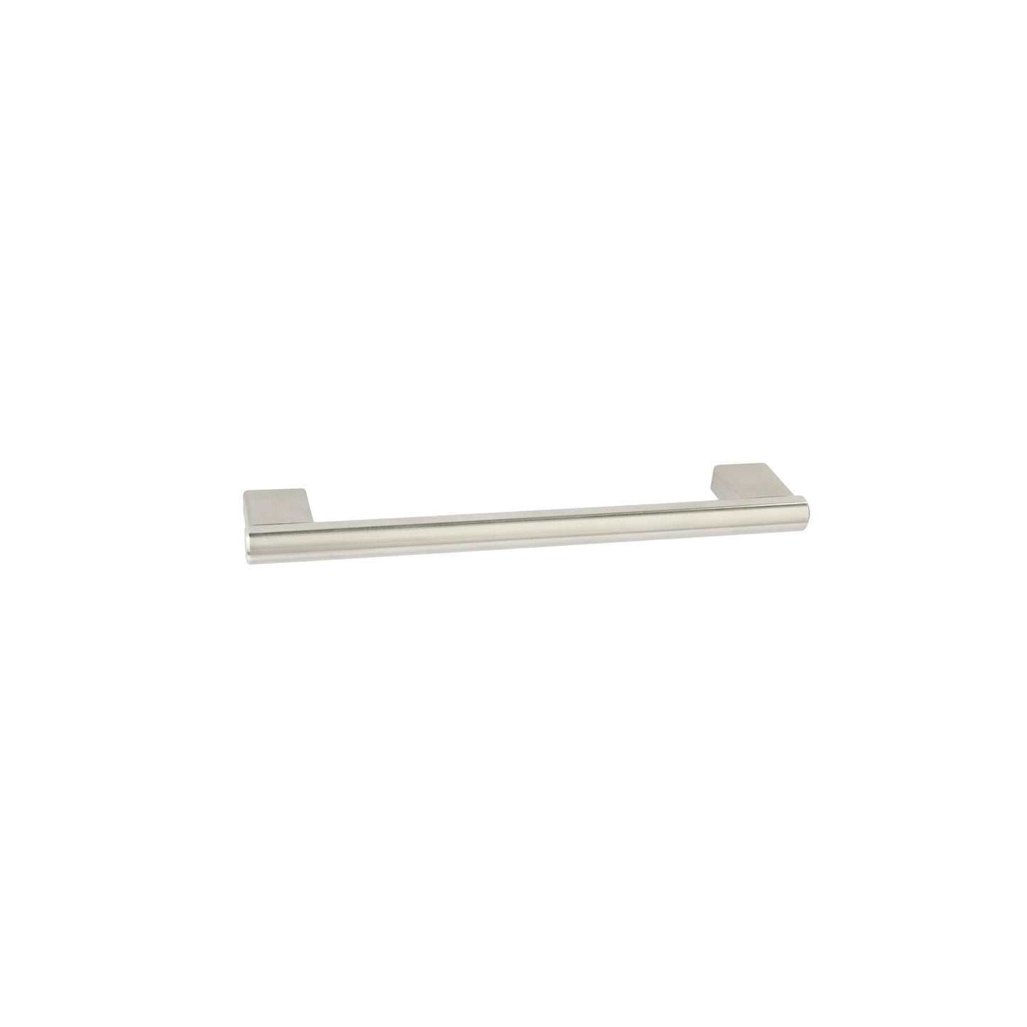 Scudo Round Keyhole Bar Handle - Brushed Steel