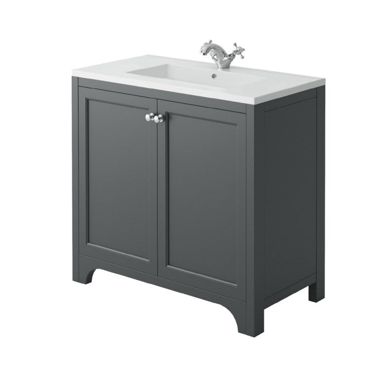 Harrogate Brunswick 900mm Vanity Unit and Worktop & Undermount Basin