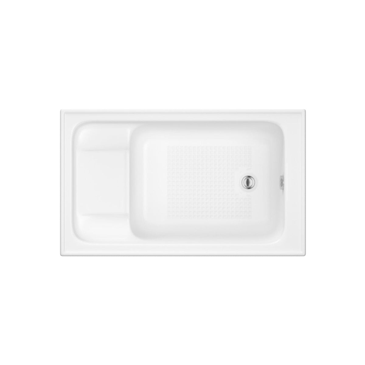 Trojan Kent 1210 x 715mm Single Ended Acrylic Bath with Seat