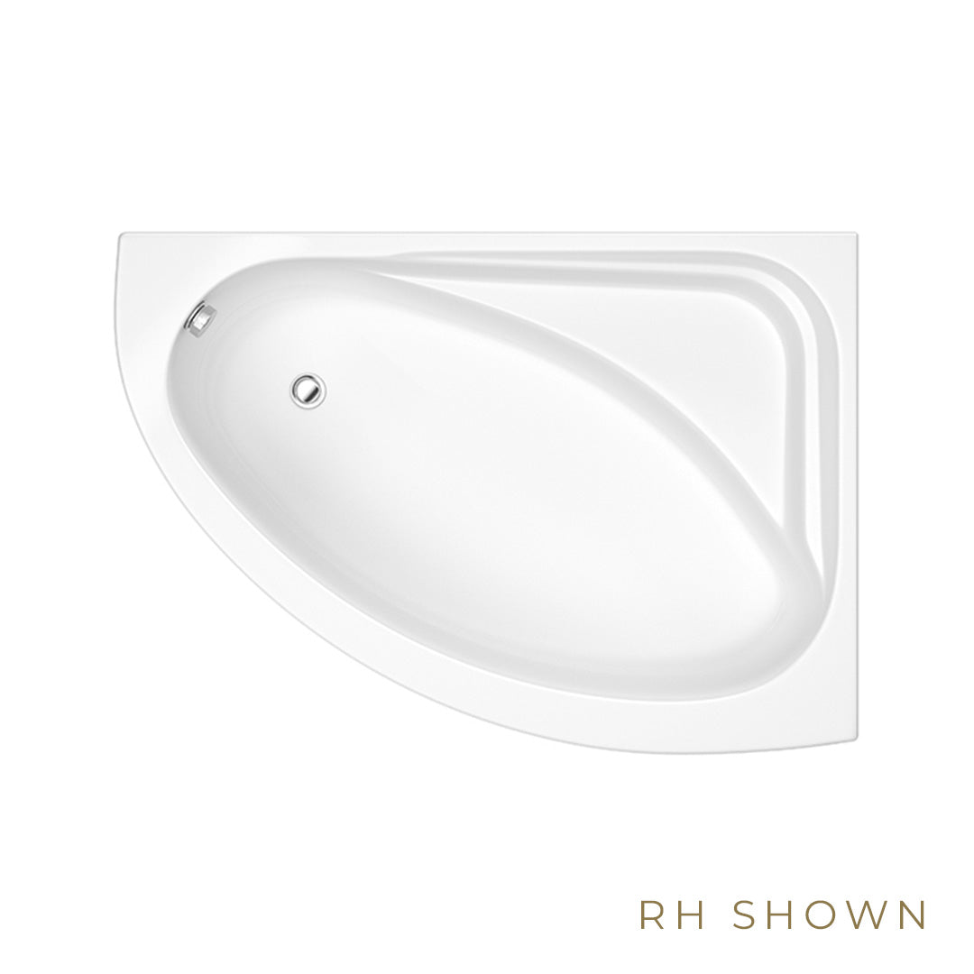 Trojan Orlando 1500 x 1040mm Offset Corner Bath - No tap holes