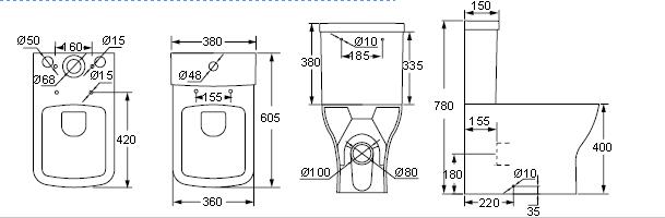Scudo Porto Closed Back Inc Seat