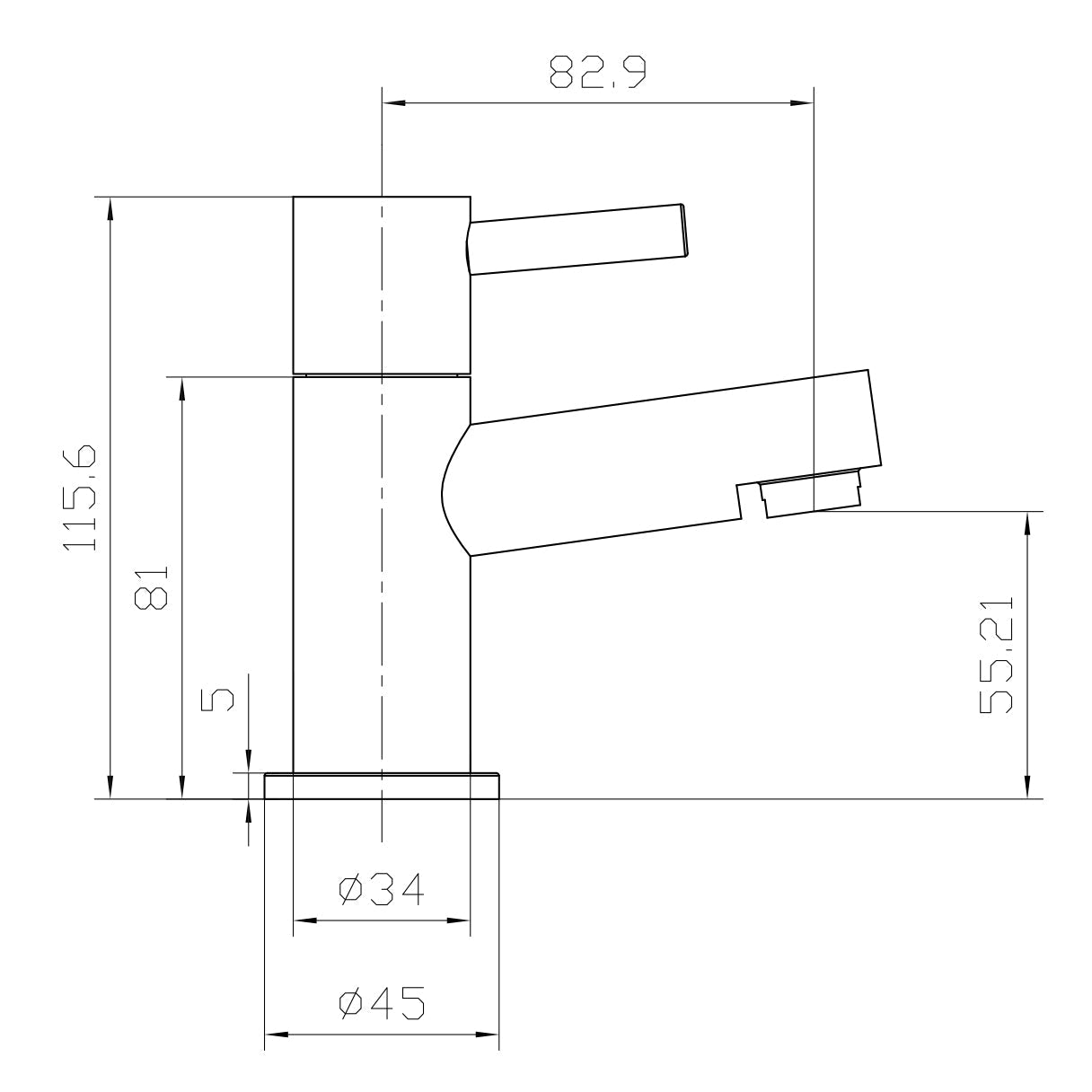 Scudo Premier Deck Mounted Basin Tap (Pair) - Chrome