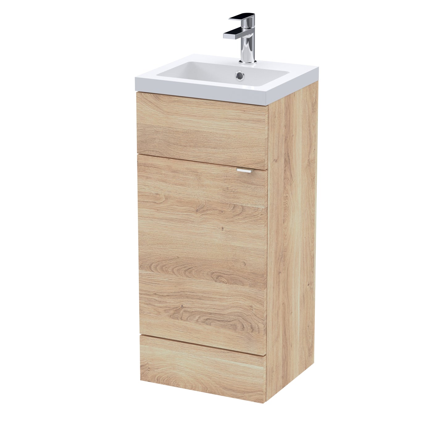 Hudson Reed Fusion 400mm Full Depth Floorstanding 1-Door Vanity Unit with Basin