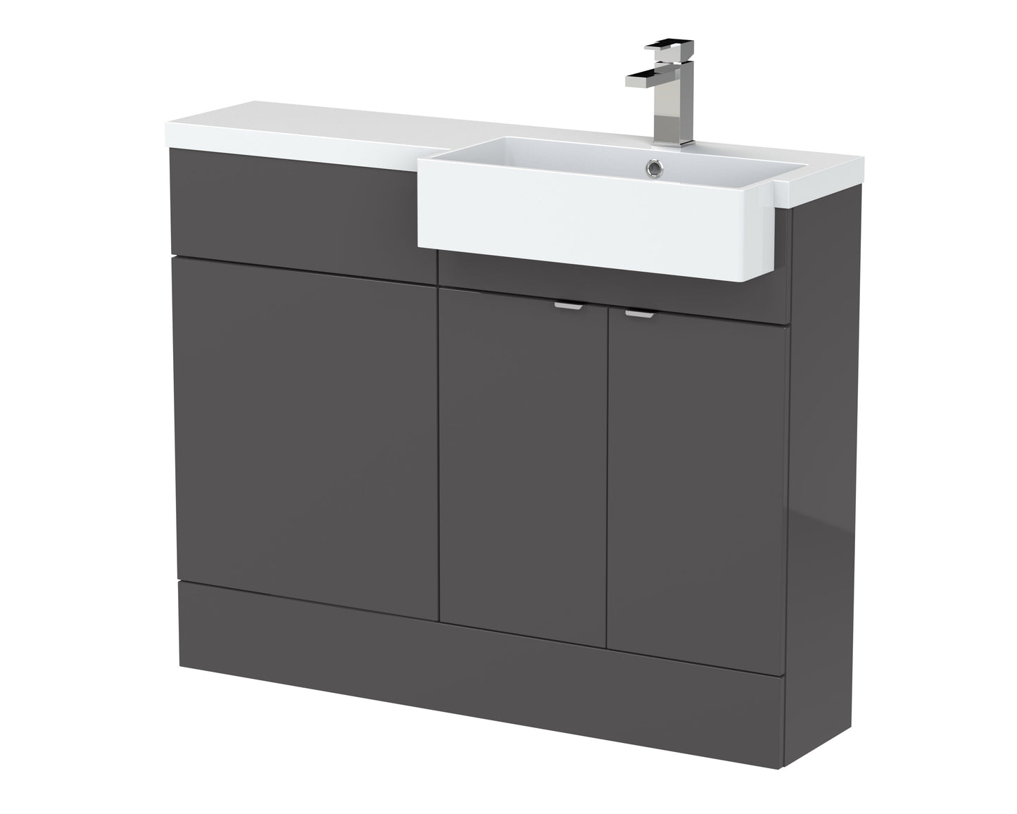 Hudson Reed Fusion Semi-Recessed Floorstanding Furniture Pack