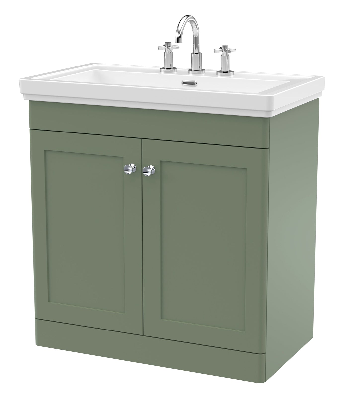 Nuie Classique 800mm Floor Standing 2 Door Vanity & Basin