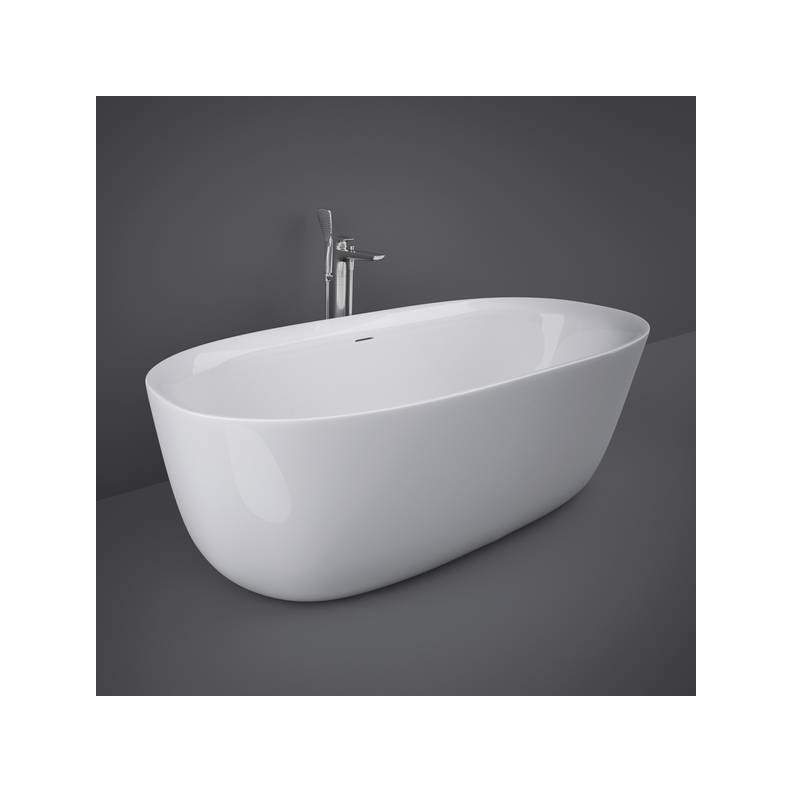 RAK-Contour Freestanding Oval Bathtub Inc. Waste