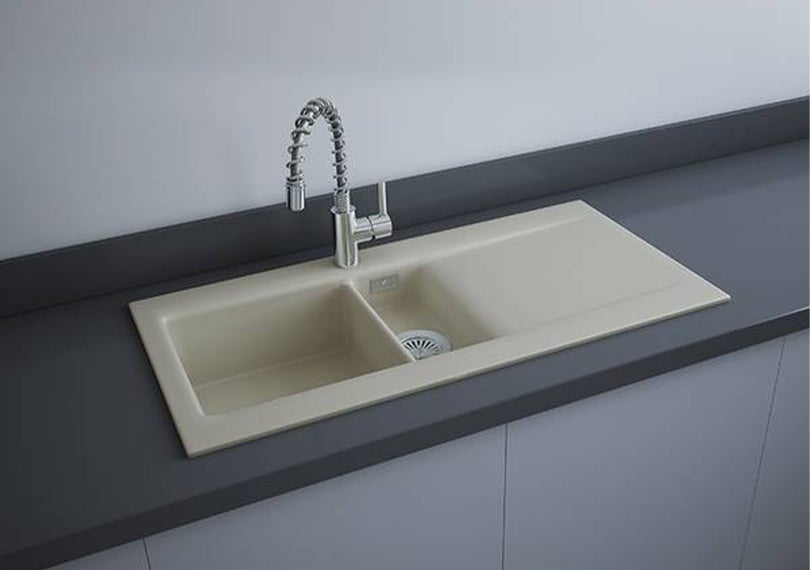 RAK Gourmet Dream Kitchen Sink 1, 1.5 Bowl With Single Reversible Drainer