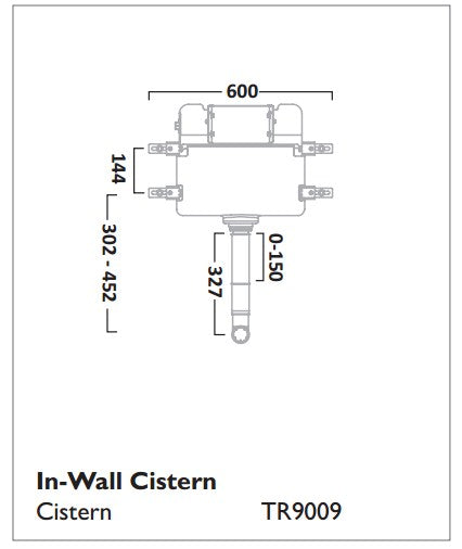 Tavistock In-Wall Cistern
