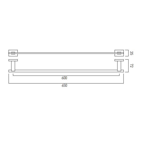Vado Level Towel Rail