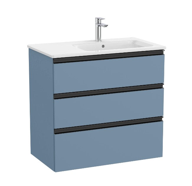 Roca The Gap 800mm 3 Drawer Unit and RH Basin