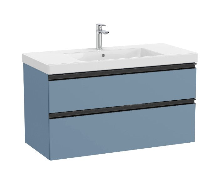 Roca The Gap 1000mm 2 Drawer Matt White