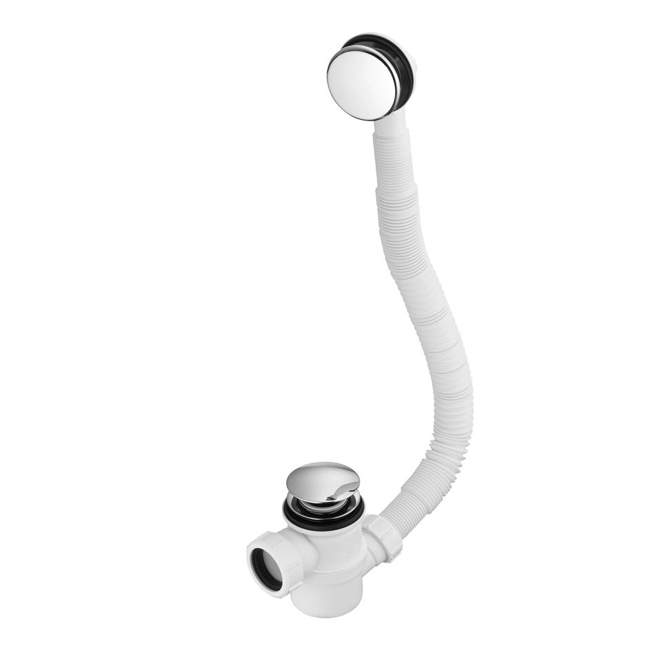 Ideal Standard 1 1/2" Combination bath waste & trap with overflow and domed clicker