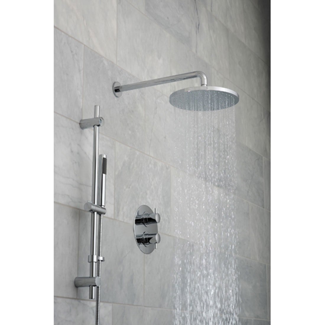 Vado DX Celsius - 2 Outlet Round Thermostatic Shower set With Venus Kit