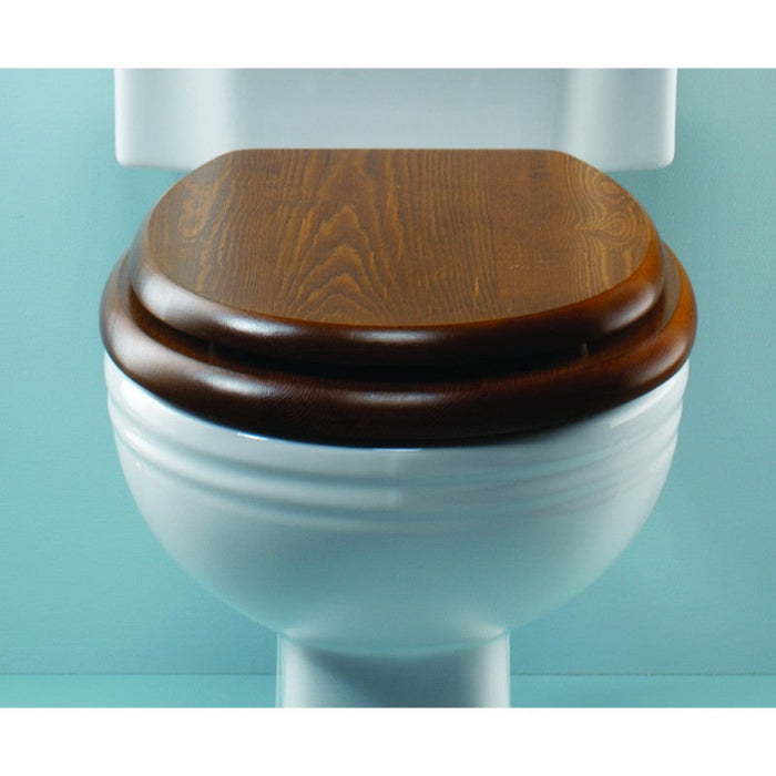 Silverdale Wooden Toilet Seat for Close Coupled/Wall Mounted Toilet