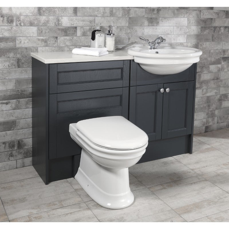 Silverdale Hillingdon Back to Wall Toilet with Seat