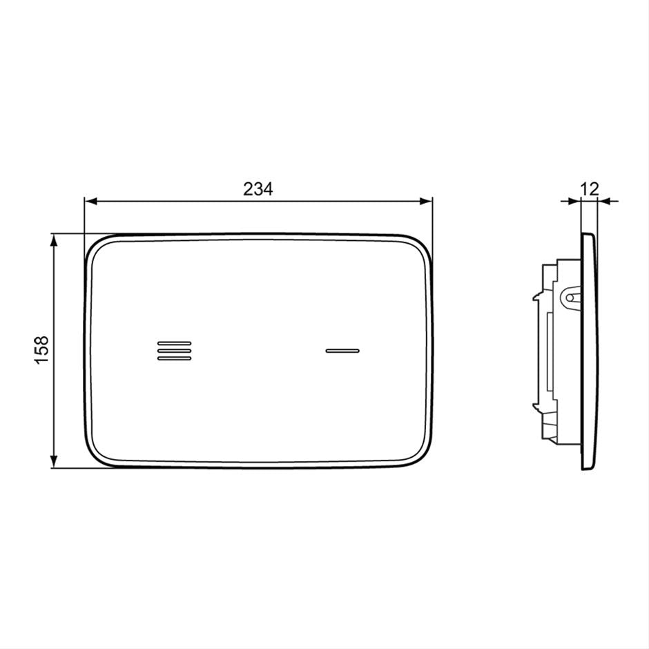 Ideal Standard Altes NT1 Electronic Ceramic dual flushplate