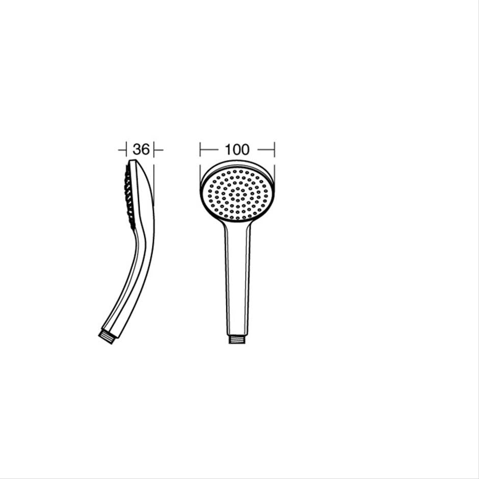 Ideal Standard Idealrain M1 single function 100mm handspray