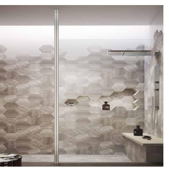 Kartell 2M (+1M) Wetroom Screen Ceiling Post