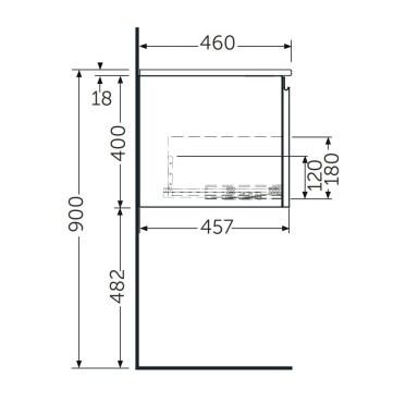 RAK- Joy Uno Wall Hung Basin Unit