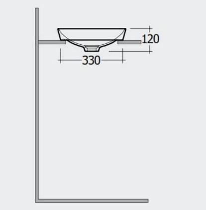 RAK-Variant Elongated Oval Drop-In Wash Basin