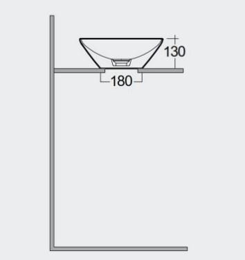 RAK-Variant Oval Counter Top Wash Basin