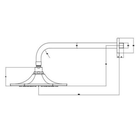 RAK-Washington Fixed Head and Wall Arm