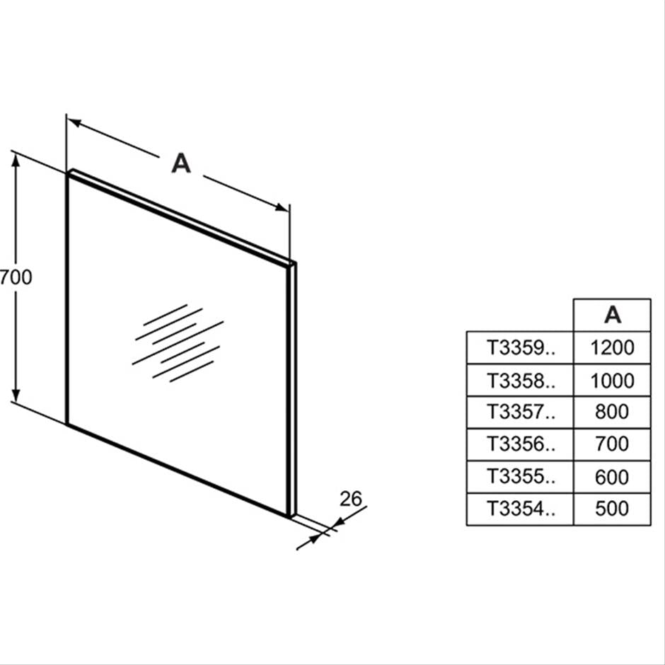 Ideal Standard Framed mirror
