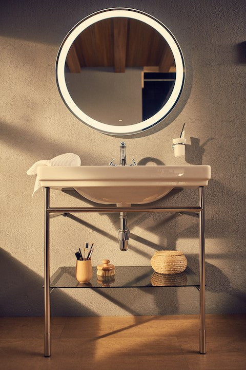 Roca Carmen Basin Stand with Shelf and Basin