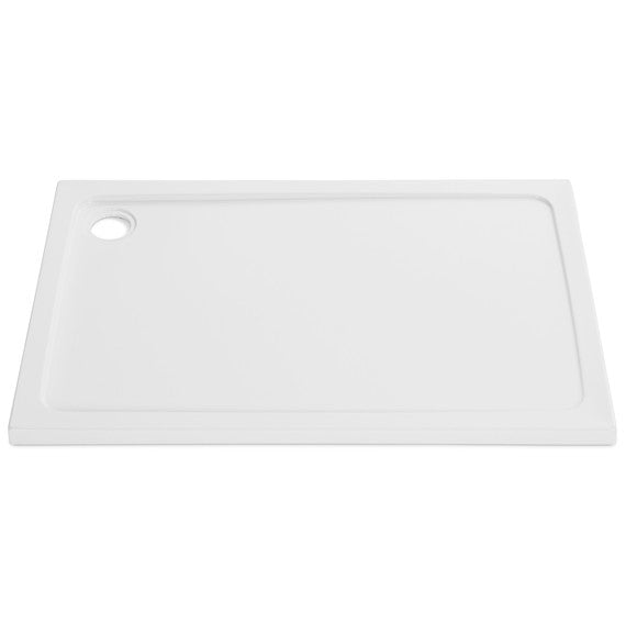Kartell K-Vit Rectangular Low Profile Shower Tray - White