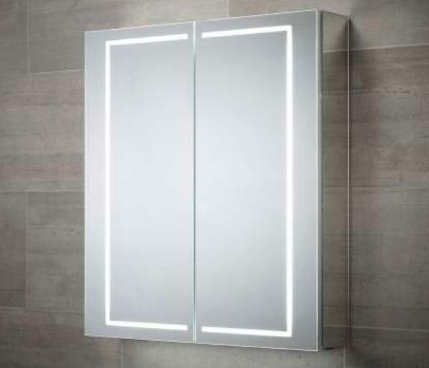 Sensio Iga diffused LED illuminated Mirror Cabinet with shaver socket