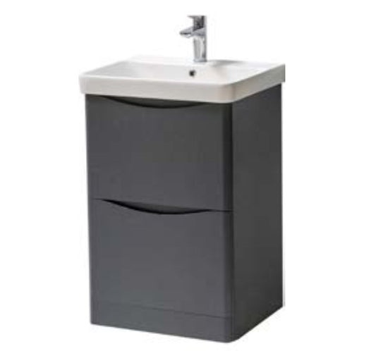 Kartell Arc 500 x 460mm Floor Standing 2 Drawer Unit with Basin