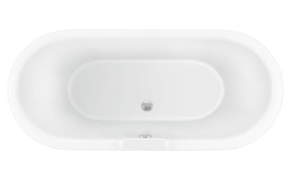 Trojan Clermont Twin Skin Double Ended Roll Top Bath with Tap Ledge