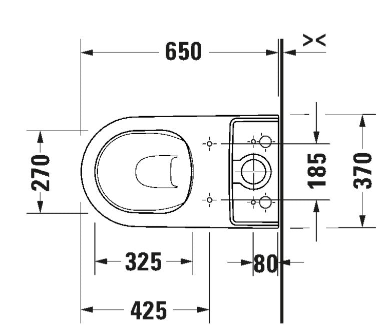 Duravit D-Neo 650mm Close-Coupled Toilet