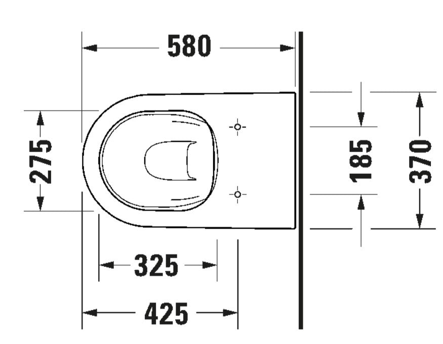 Duravit D-Neo Floorstanding Toilet - White High Gloss