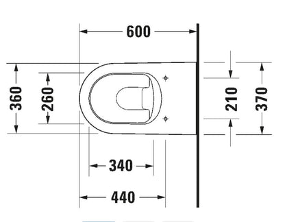 Duravit ME By Starck Floorstanding Toilet