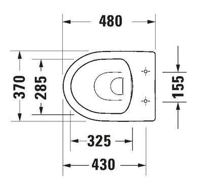 Duravit No.1 Floorstanding Rimless Toilet - White