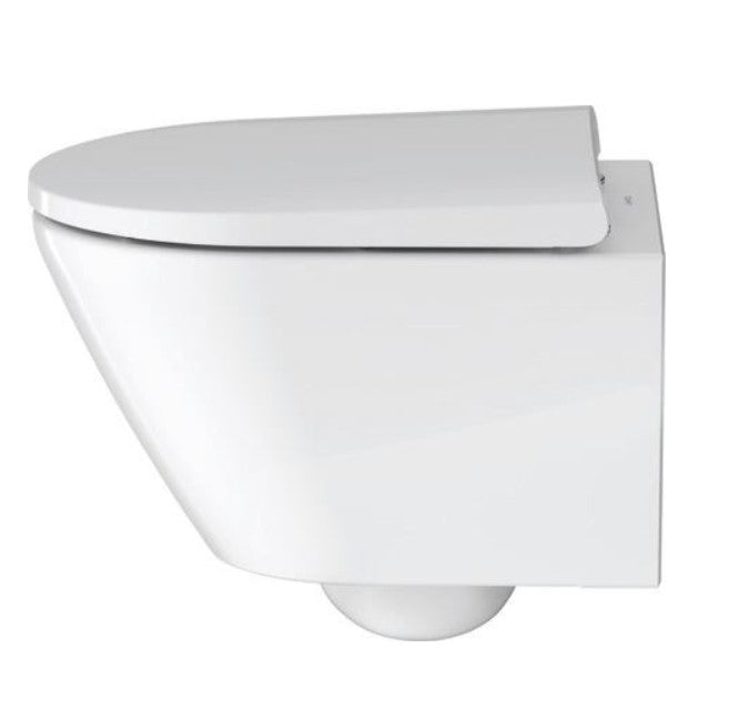 Duravit D-Neo Compact Wall-Mounted Toilet - White High Gloss