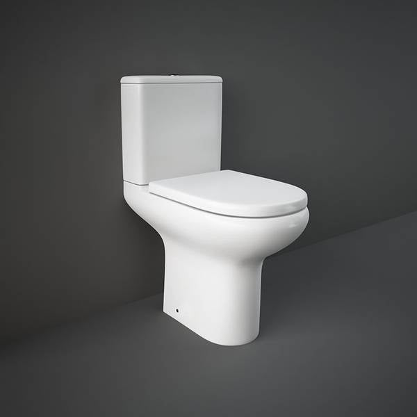 RAK-Compact Deluxe 450mm High Rimless Close Coupled Full Access Open Back WC