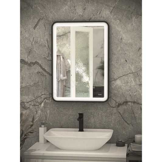 RAK-Picture Soft LED Illuminated Portrait Mirror With Demister and Touch Sensor