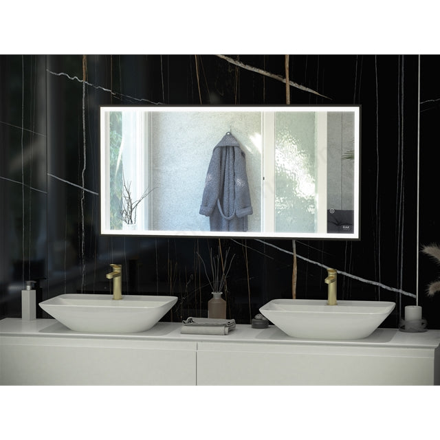 RAK-Art Square LED Illuminated Landscape Mirror With Demister and Touch Sensor