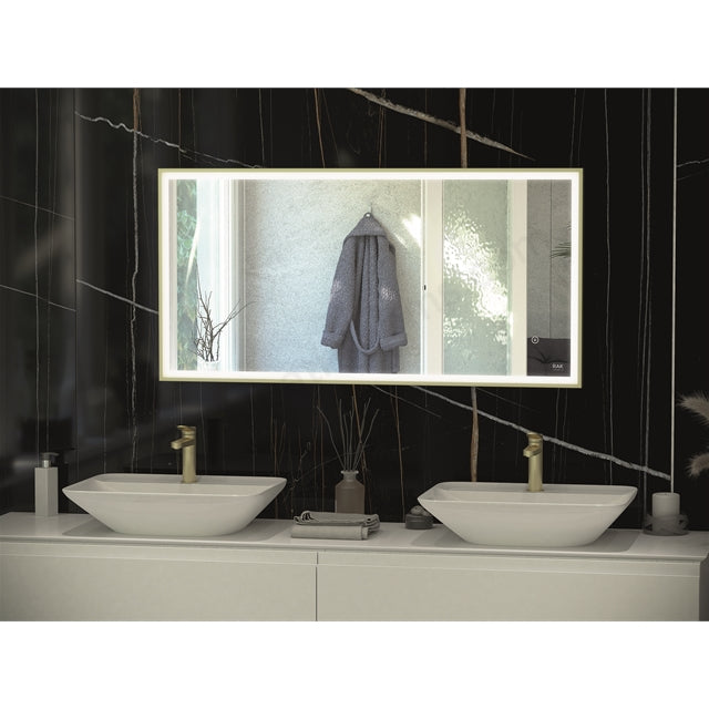 RAK-Art Square LED Illuminated Landscape Mirror With Demister and Touch Sensor