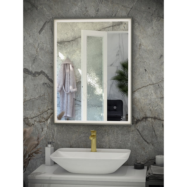 RAK-Art Square LED Illuminated Landscape Mirror With Demister and Touch Sensor