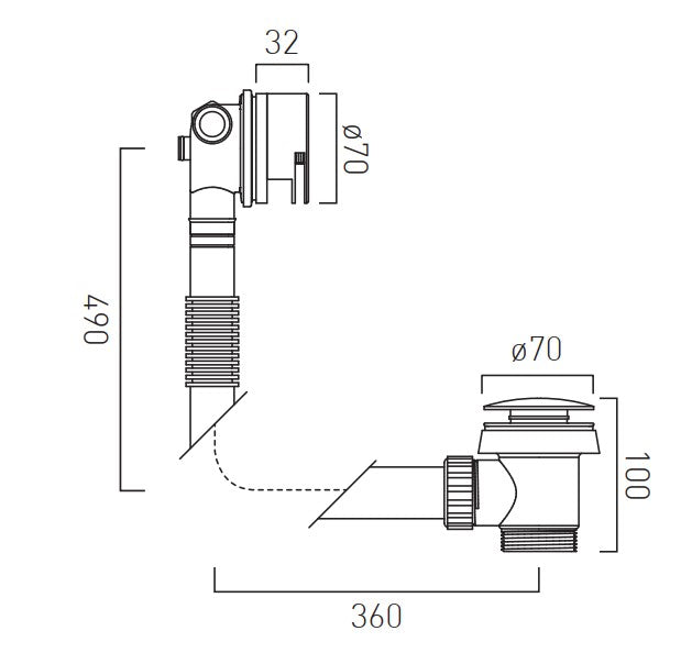 Vado Tablet Altitude - 3 Outlet Thermostatic Shower Set