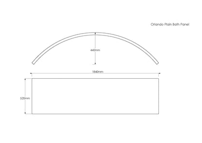 Trojan Orlando 1500 x 1040mm  Offset Corner Bath - No tap holes