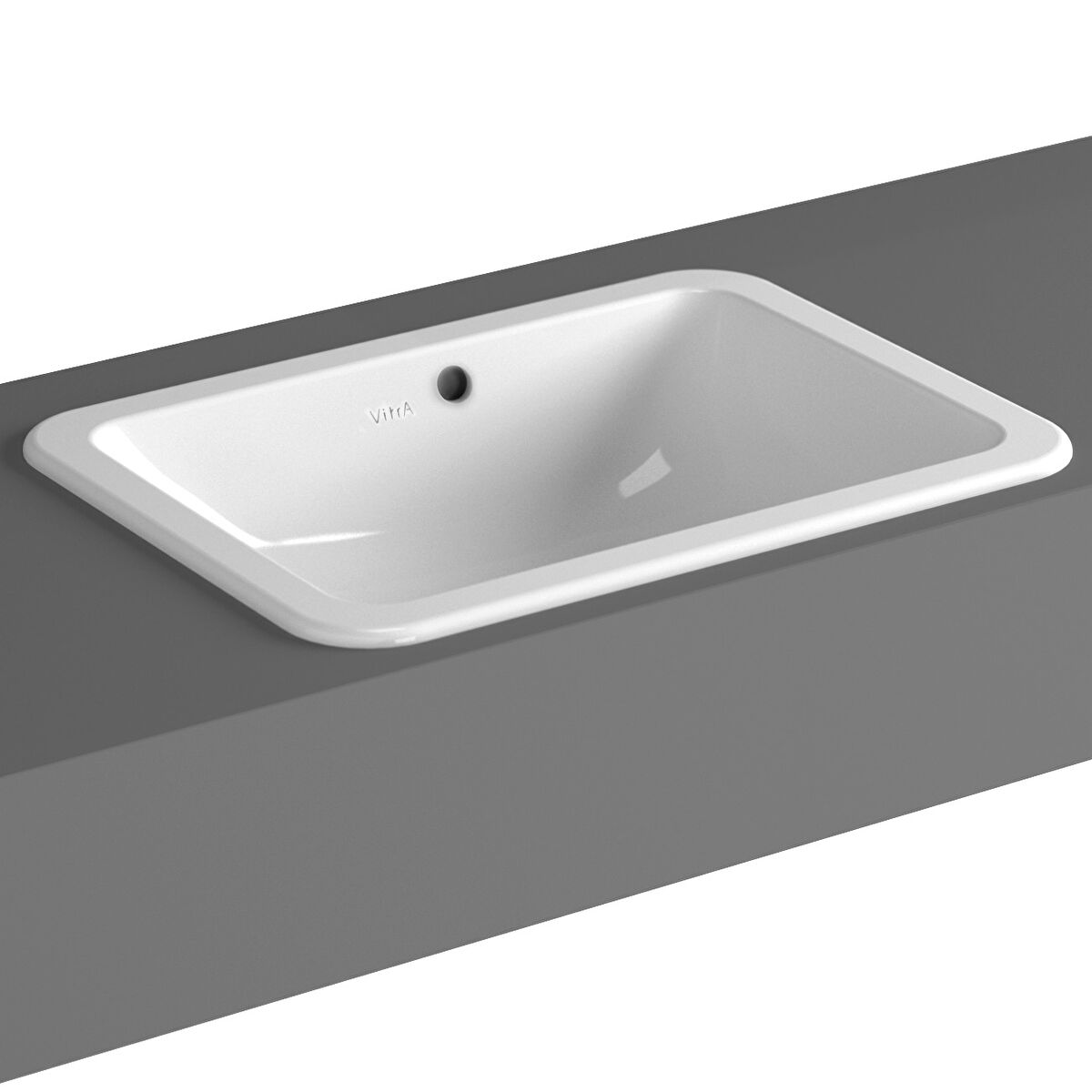 Vitra S20 Square Countertop Waashbasin With Overflow