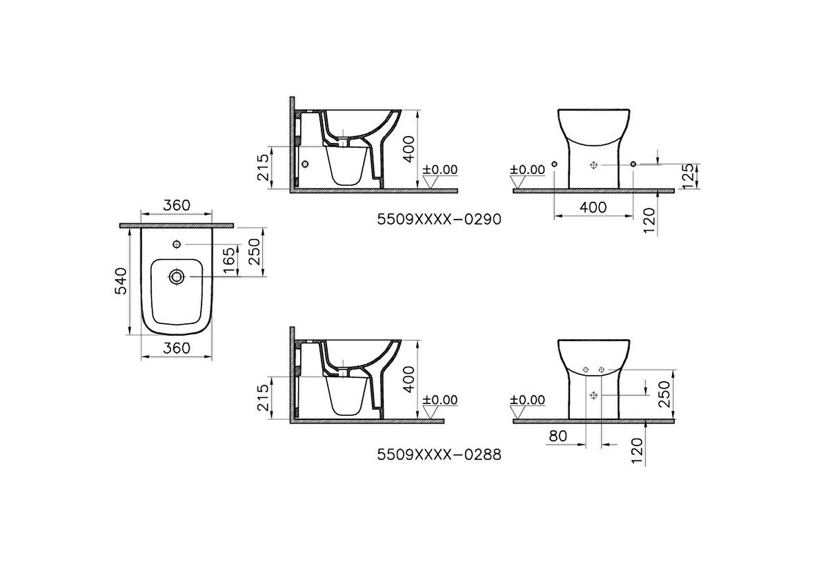 Vitra S20 Floorstanding Bidets