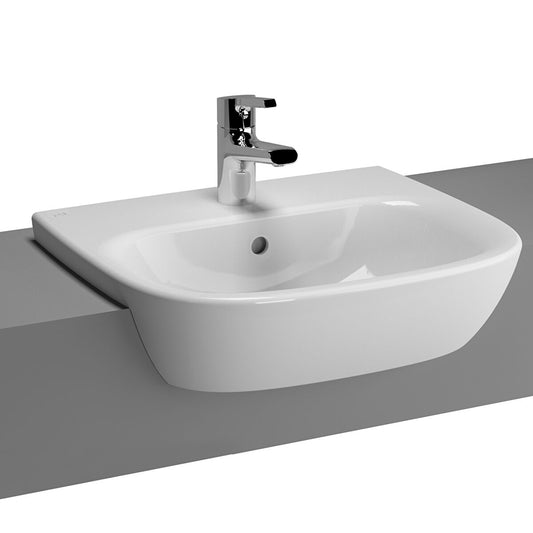 Vitra Zentrum Semi-Recessed Basin 50cm 1TH