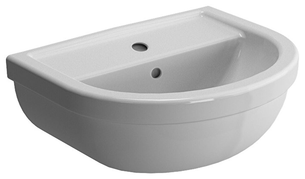 Vitra Milton 45cm Cloakroom Washbasin and Pedestal